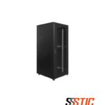 Gabinete de piso para servidores Finen F1-A38042 de 42 RU con puertas de malla y sistema de ventilación de 4 extractores.