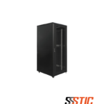 Gabinete de piso para servidores de alta densidad Finen F1-A38242-BI de 42 RU con fondo de 1200mm y doble puerta de malla.