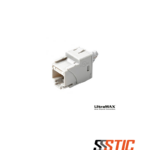 Jack RJ-45 Categoría 6 Siemon UltraMAX código U6-P00NB para montaje en patch panel modular.