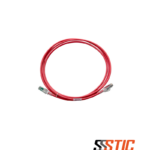 Patch cord blindado Siemon Z-MAX Categoría 6A de 2.1 metros, color rojo con chaqueta LSOH y conectores RJ-45.