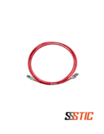 Patch cord blindado Siemon Z-MAX Categoría 6A de 2.1 metros, color rojo con chaqueta LSOH y conectores RJ-45.