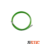 Patch cord blindado Siemon Z-MAX Categoría 6A de 3 metros, color verde con chaqueta LSZH para redes de misión crítica.