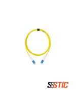Patch cord de fibra óptica monomodo Siemon XGLO LC a LC dúplex de 3 metros, color amarillo con chaqueta LSZH.