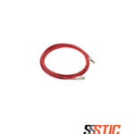 Patch cord de red blindado Siemon Z-MAX Categoría 6A de 3 metros, color rojo con chaqueta LSZH.