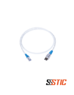 Patch cord híbrido Siemon TERA a RJ-45 de 1 metro, color azul, Categoría 7A con chaqueta LSZH.