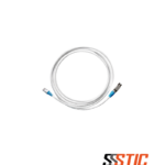 Patch cord híbrido Siemon TERA a RJ-45 de 3 metros, color azul, para redes blindadas de Categoría 7A.