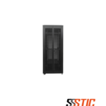 Gabinete de piso para servidores 42U Linkbasic NCB42-810 con puertas dobles microperforadas y fondo de 1000mm.