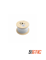 Bobina de cable de red Linkbasic Categoría 6A F/UTP con chaqueta LSZH gris, conductores de cobre 23AWG y blindaje de aluminio.