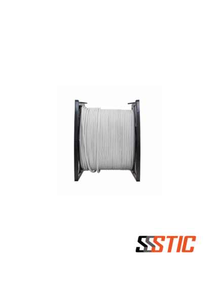 Bobina de cable de red Linkbasic Categoría 6 UTP sólido con chaqueta LSZH gris y conductores de cobre 23AWG.