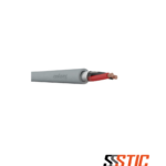 Cable de alarma blindado Condenerg DATAX-COM 4x22AWG (4x0.34mm²) con cubierta libre de halógenos color gris.