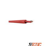 Cable de incendio flexible Condenerg FIRE Z1Z1-K 2x18AWG (1.0mm²) con cubierta libre de halógenos color rojo.
