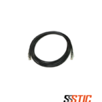 Cable de red Patch Cord Categoría 6 UTP negro de 3 metros Linkbasic con bota protectora y conectores RJ-45.