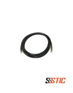 Cable de red Patch Cord Categoría 6 UTP negro de 3 metros Linkbasic con bota protectora y conectores RJ-45.