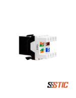 Jack Keystone Cat 6 UTP Linkbasic JKA09-UC6 de 180 grados para cableado estructurado de red. (2)