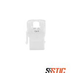 Jack Keystone RJ-45 Categoría 6 UTP de color blanco Linkbasic para cableado estructurado.