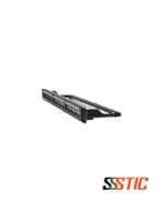Patch Panel de 24 puertos Categoría 6 UTP Linkbasic PNA24-UC6 con 24 jacks incluidos para montaje en rack de 19 pulgadas.
