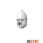 Cámara PTZ Dahua WizSense de 4MP con zoom óptico de 45x, disuasión activa con luces rojaazul y tecnología Smart Dual Light.