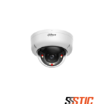 Cámara domo IP Dahua de 4MP con tecnología Smart Dual Light, micrófono incorporado y protección antivandálica IK08.