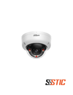 Cámara domo IP Dahua de 4MP con tecnología Smart Dual Light, micrófono incorporado y protección antivandálica IK08.