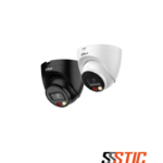 Cámara tipo eyeball Dahua WizSense de 8MP 4K con tecnología Smart Dual Light, lente de 2.8mm y funciones inteligentes SMD Plus.