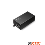 Inyector PoE+ Gigabit TP-Link TL-POE160S de 30W para alimentación de dispositivos de red por cable Ethernet.
