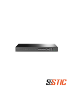 OLT GPON de 8 puertos TP-Link DeltaStream DS-P7001-08 con puertos SFP+ de 10G y fuentes de alimentación redundantes.