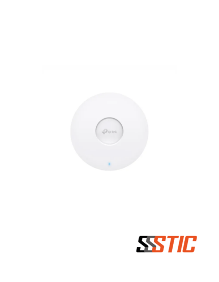 Punto de acceso TP-Link Omada EAP610 Wi-Fi 6 de doble banda con diseño para montaje en techo y puerto Gigabit.