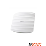 Punto de acceso inalámbrico TP-Link Omada EAP115 N300 con soporte PoE y diseño para montaje en techo.