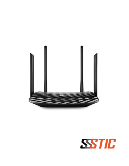 Router inalámbrico Gigabit TP-Link Aginet EC225-G5 AC1300 con 4 antenas externas y soporte MU-MIMO.