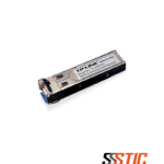 Transceptor SFP Gigabit WDM monomodo TP-Link SM321B con conector LC simplex para distancias de hasta 20 km.