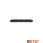 Multitoma eléctrica horizontal de 19 pulgadas marca Quest modelo MH-4713 de 10 tomas NEMA 5-15R grado industrial en color negro para montaje en rack.