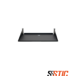 Bandeja sencilla ventilada para rack de 19 pulgadas marca Quest modelo BL-1006 de 2 RU y 15 pulgadas de profundidad color negro