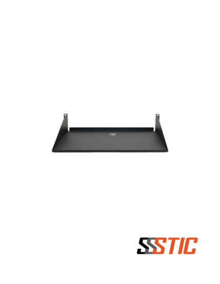 Bandeja sencilla ventilada para rack de 19 pulgadas marca Quest modelo BL-1006 de 2 RU y 15 pulgadas de profundidad color negro