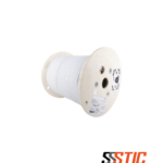 Bobina de cable de cobre blindado Panduit TX6A Categoría 6A FUTP, chaqueta LSZH color blanco, 305 metros.