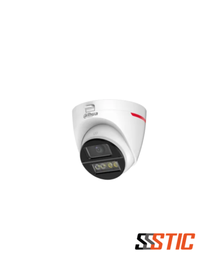 Cámara Dahua HDCVI tipo eyeball de 2MP con tecnología WizColor, Smart Dual Light de 50 metros, doble micrófono y protección IP67