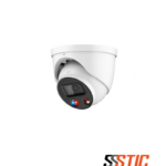 Cámara Dahua WizSense de 8MP con disuasión activa (luces rojaazul y sirena), tecnología Smart Dual Light, Full-color y protección IP67
