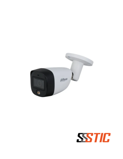 Cámara analógica Dahua Lite tipo bullet de 2MP con tecnología Smart Dual Light, visión nocturna a color de 30 metros, micrófono incorporado y carcasa metálica IP67