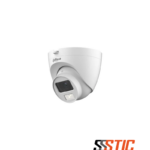 Cámara analógica Dahua Lite tipo domo eyeball de 2MP con tecnología Smart Dual Light, visión nocturna a color de 30 metros, audio integrado y estructura de instalación rápida.