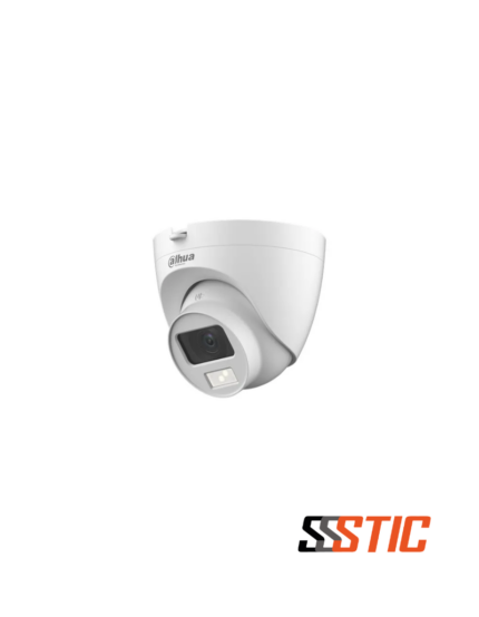 Cámara analógica Dahua Lite tipo domo eyeball de 2MP con tecnología Smart Dual Light, visión nocturna a color de 30 metros, audio integrado y estructura de instalación rápida.