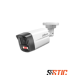 Cámara tipo bullet Dahua de 4MP con tecnología Smart Dual Light, micrófono integrado y protección IP67 para videovigilancia exterior.