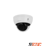 Cámara tipo domo Dahua WizSense de 4MP con visión nocturna IR de 30 metros, protección IK10 antivandálica y micrófono incorporado