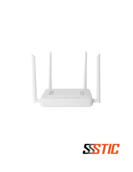 ONT XPON de la marca Photon modelo PTF2264Q con 4 puertos Gigabit Ethernet, Wi-Fi AC Dual Band con 4 antenas de alta ganancia y puerto de telefonía fija