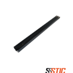 Organizador de cables vertical de doble ducto de PVC marca Quest modelo OV-4513 de 45 RU para gabinetes de piso