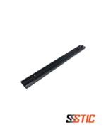 Organizador plástico vertical de cables marca Quest modelo OV-4577 de doble ducto en formato de 60x80mm para gabinete de piso de 42 RU