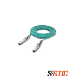Cable óptico activo AOC Ubiquiti UniFi UACC-AOC-SFP10-10M de 10 metros en color aqua con conectores SFP+ para enlaces de red de alta velocidad