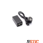 Inyector PoE pasivo Ubiquiti UISP POE-24-12W-G de 24V y 12W con puertos blindados RJ45 LAN y POE, y luz LED indicadora de estado