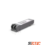 Módulo transceptor óptico SFP28 multimodo Ubiquiti UniFi UACC-OM-SFP28-SR de 25 Gbps con conectores dúplex LC y pestaña de extracción negra