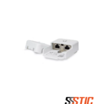 Protector de sobretensión Ethernet Ubiquiti ETH-SP-G2 de segunda generación para dispositivos exteriores con dos puertos RJ45 y tornillo de toma a tierra