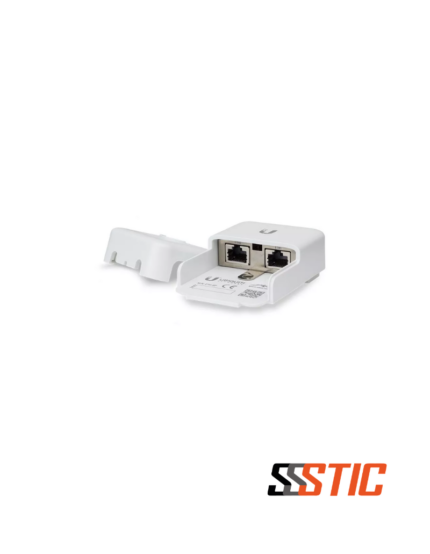 Protector de sobretensión Ethernet Ubiquiti ETH-SP-G2 de segunda generación para dispositivos exteriores con dos puertos RJ45 y tornillo de toma a tierra