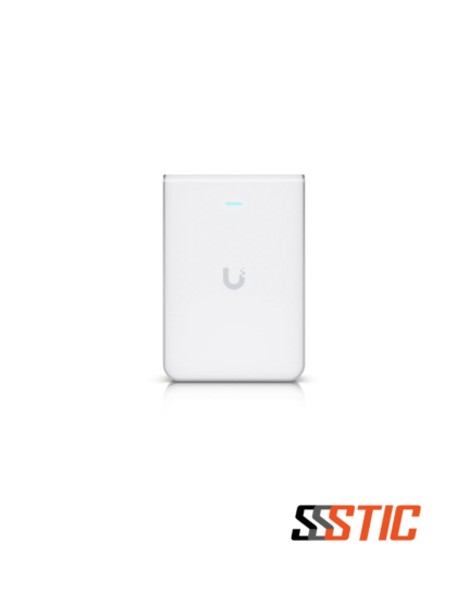 Punto de acceso inalámbrico Ubiquiti UniFi U7 Pro Wall para montaje en pared con tecnología WiFi 7 tribanda y puerto Ethernet de 2.5 GbE